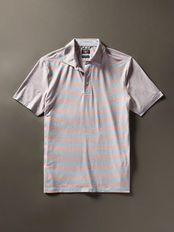 Polo Shirts | Faherty Brand Movement™ Short-Sleeve Polo Shirt - Horizon Line Stripe