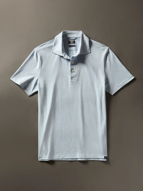 Polo Shirts | Faherty Brand Movement™ Short-Sleeve Polo Shirt - Cardiff Blue Heather