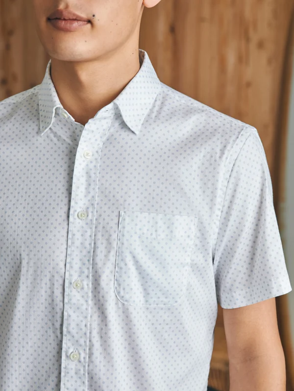 Shirts | Faherty Brand Movement™ Short-Sleeve Shirt (Tall) - Mist Sunburst