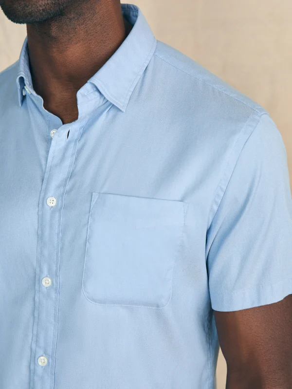 Shirts | Faherty Brand Movement™ Short-Sleeve Shirt - Atlantic Sky