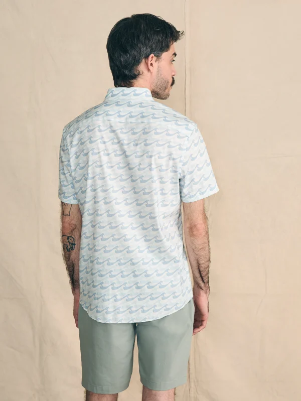 Shirts | Faherty Brand Movement™ Short-Sleeve Shirt - Ivory Endless Peaks