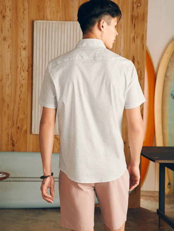 Shirts | Faherty Brand Movement™ Short-Sleeve Shirt - Ivory Cliff Floral