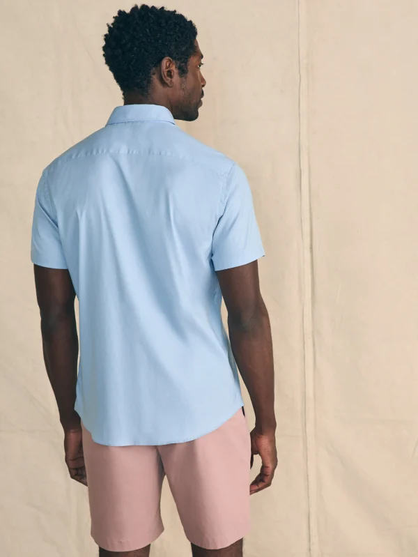 Shirts | Faherty Brand Movement™ Short-Sleeve Shirt - Atlantic Sky