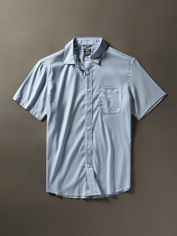 Shirts | Faherty Brand Movement™ Short-Sleeve Shirt - Atlantic Sky