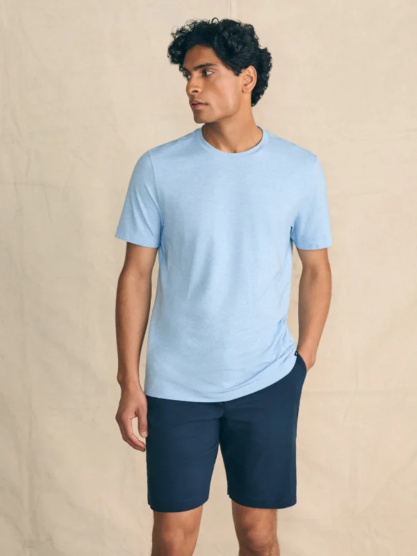 T-Shirts & Henleys | Faherty Brand Movement™ Short-Sleeve T-Shirt - Cardiff Blue Heather