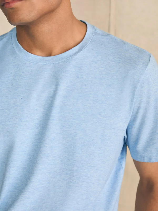 T-Shirts & Henleys | Faherty Brand Movement™ Short-Sleeve T-Shirt - Cardiff Blue Heather