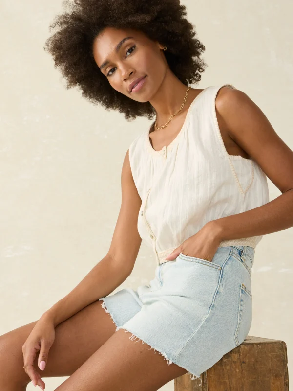 Shorts & Skirts | Faherty Brand Organic Cotton Denim Short - Cloudbreak Wash