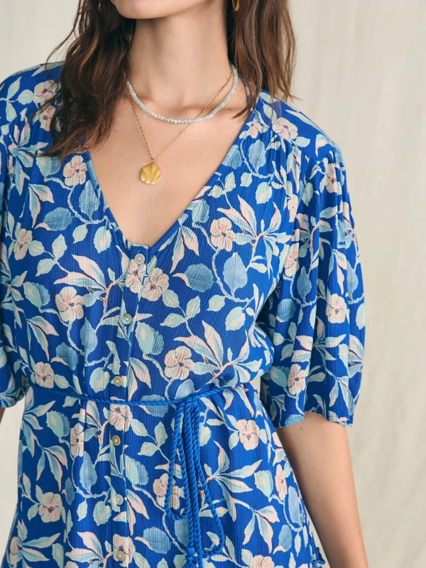 Dresses | Faherty Brand Orinda Mini Dress - Blue Ginger Floral