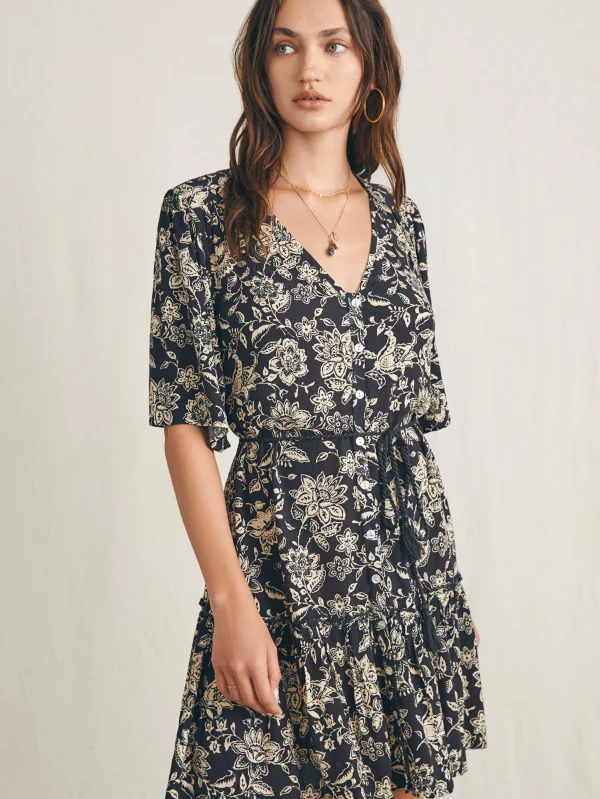 Dresses | Faherty Brand Orinda Mini Dress - Charcoal Chiyoda Floral