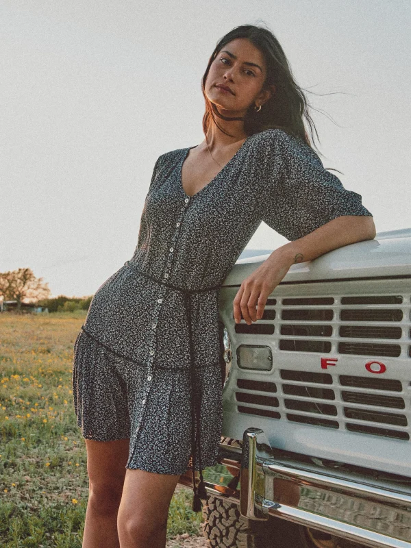 Dresses | Faherty Brand Orinda Mini Dress - Navy Riverton Ditsy