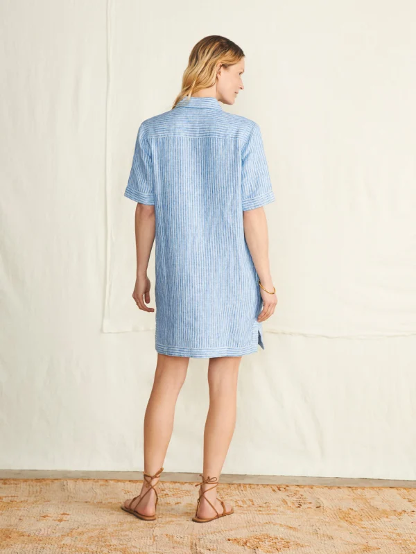 Dresses | Faherty Brand Rae Dress - Skyway Railroad Stripe