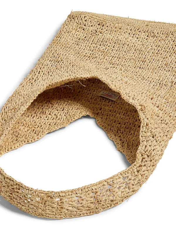 Swim | Bags | Faherty Brand Raffia Crochet Hobo Tote - Natural