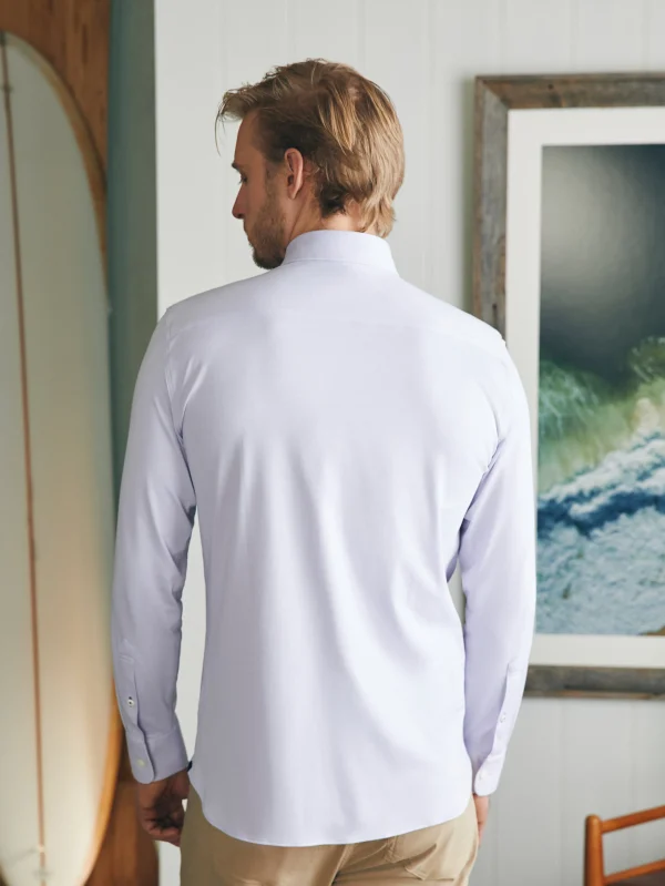 Shirts | Faherty Brand Reserve Knit Shirt - Soft Lavender Melange