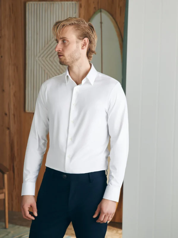 Shirts | Faherty Brand Reserve Knit Shirt - White