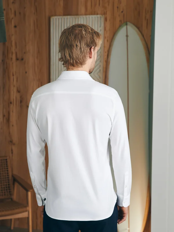 Shirts | Faherty Brand Reserve Knit Shirt - White