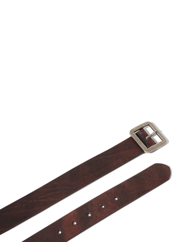 Belts | Faherty Brand Rugged Leather Belt - Brown