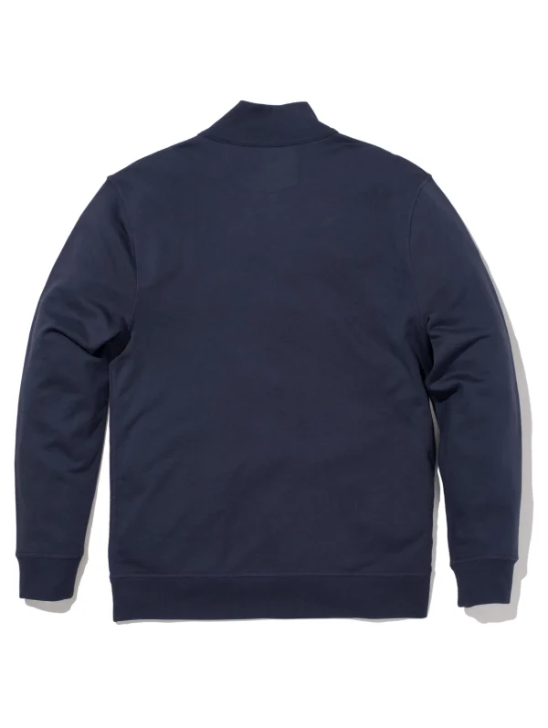 Hoodies & Sweatshirts | Faherty Brand Sag Harbor Beach Terry Quarter Zip - Dune Navy