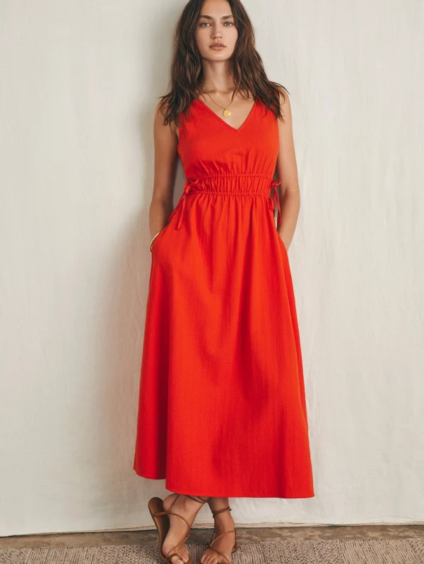 Dresses | Faherty Brand Sandbar Maxi Dress - Poppy Red