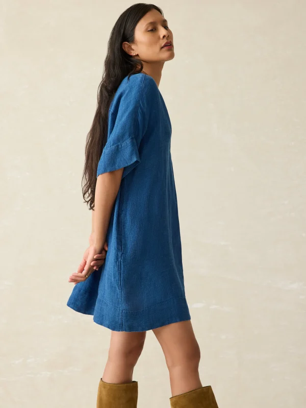 Dresses | Swim | Faherty Brand Sanibel Basketweave Dress - Indigo