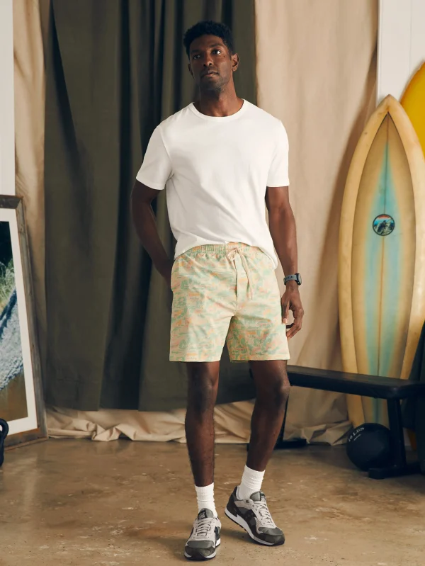 Shorts | Swim | Faherty Brand Shorelite Active Swim Short (7" Inseam) - Sunwashed Keywest