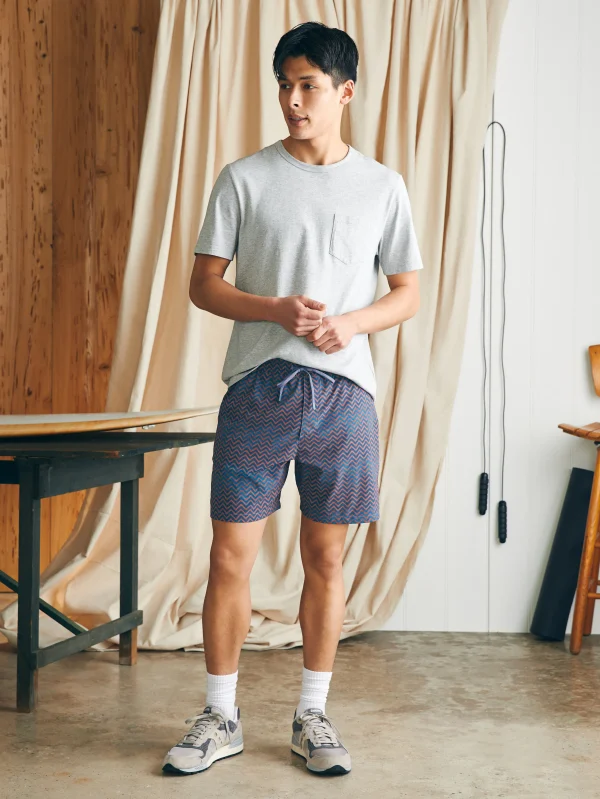 Swim | Faherty Brand Shorelite Active Swim Short (7" Inseam) - Riptide Red