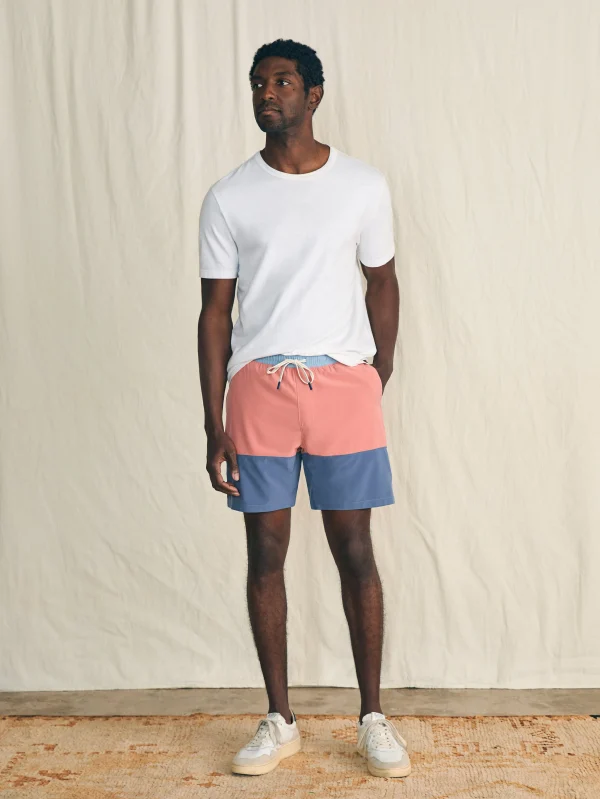 Swim | Faherty Brand Shorelite Active Swim Short (7" Inseam) - Crest Color Block