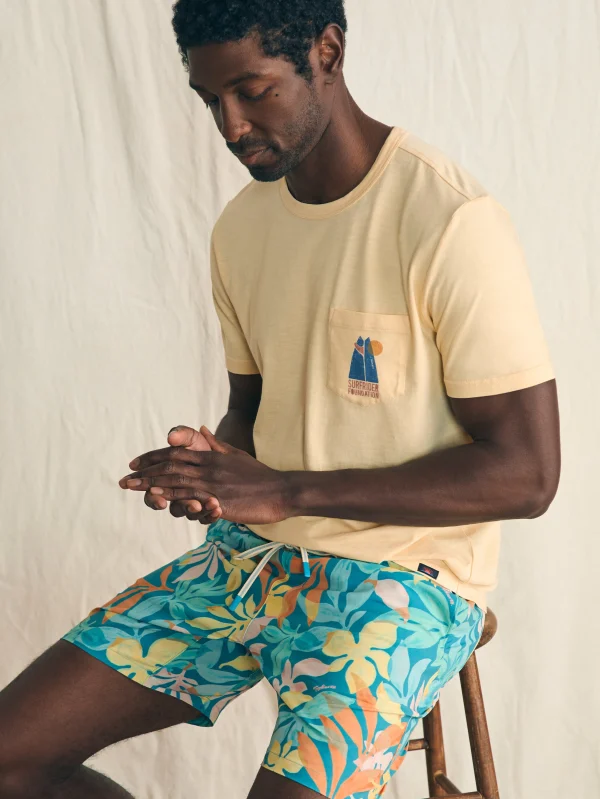 Swim | Faherty Brand Shorelite Active Swim Short (7" Inseam) - Summer Blooms