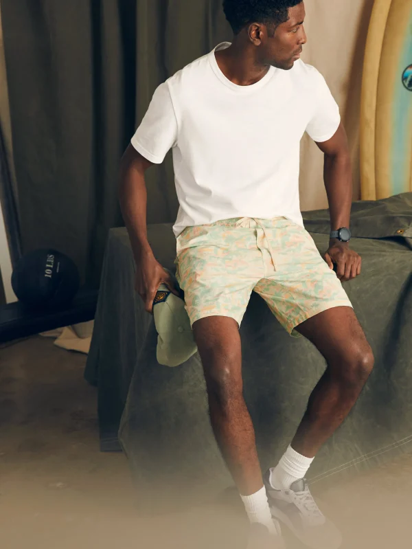 Shorts | Swim | Faherty Brand Shorelite Active Swim Short (7" Inseam) - Sunwashed Keywest