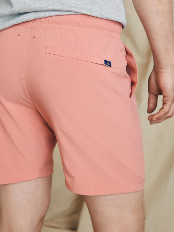 Swim | Faherty Brand Shorelite Active Swim Short (7" Inseam) - Faded Flag