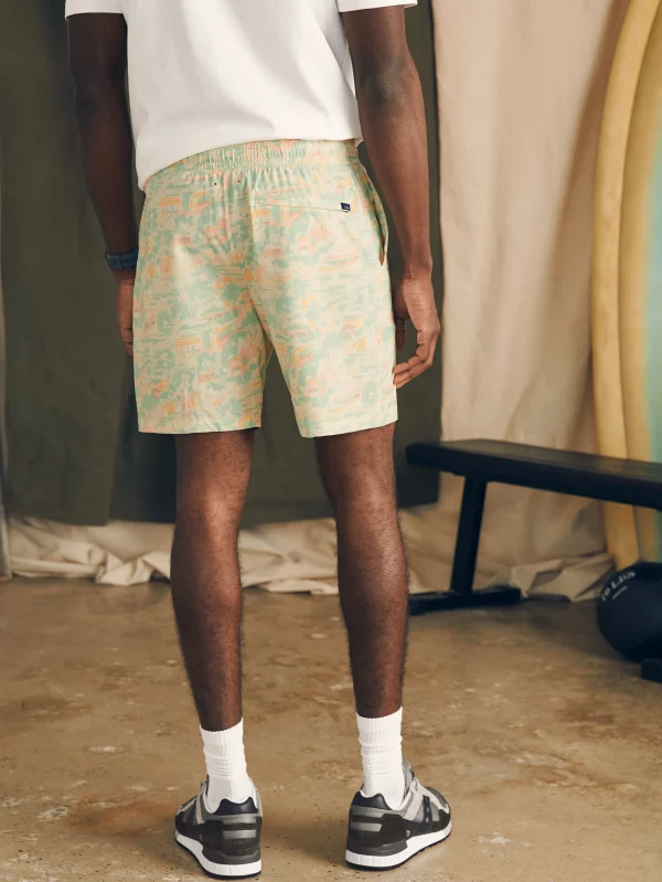 Shorts | Swim | Faherty Brand Shorelite Active Swim Short (7" Inseam) - Sunwashed Keywest