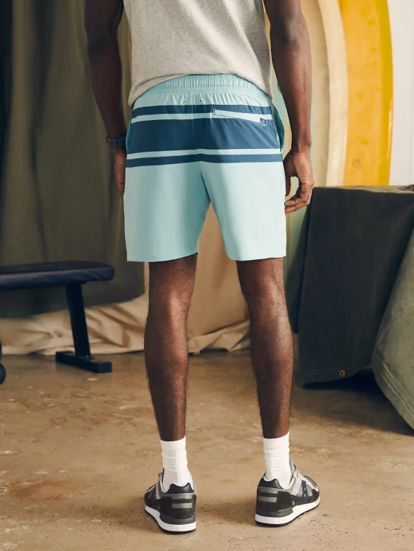 Shorts | Swim | Faherty Brand Shorelite Active Swim Short (7" Inseam) - Shore Teal