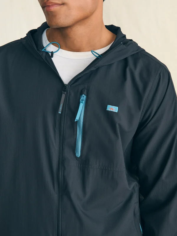 Jackets & Vests | Faherty Brand Shorelite Packable Anorak - Summit Black