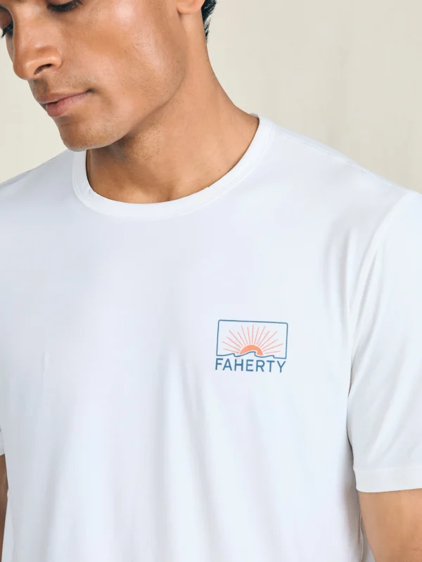 T-Shirts & Henleys | Faherty Brand Shorelite Short-Sleeve Tech Tee - Pure White