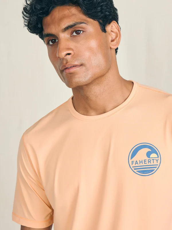 T-Shirts & Henleys | Faherty Brand Shorelite Short-Sleeve Tech Tee - Passion Peach