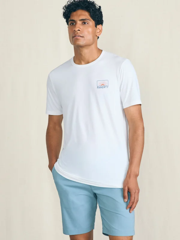 T-Shirts & Henleys | Faherty Brand Shorelite Short-Sleeve Tech Tee - Pure White