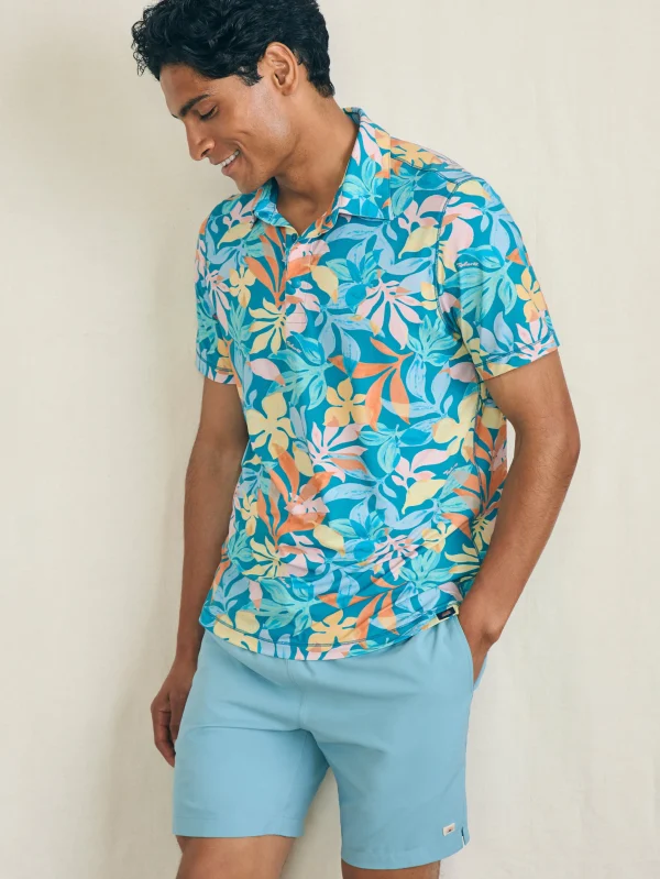 Polo Shirts | Faherty Brand Shorelite Short-Sleeve Tech Polo - Summer Blooms