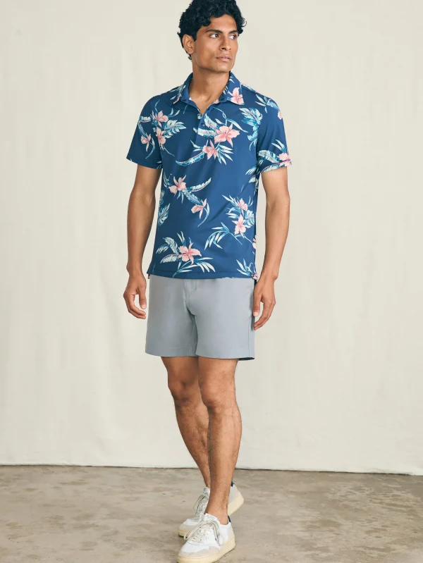 Polo Shirts | Faherty Brand Shorelite Short-Sleeve Tech Polo - Navy Island Orchid