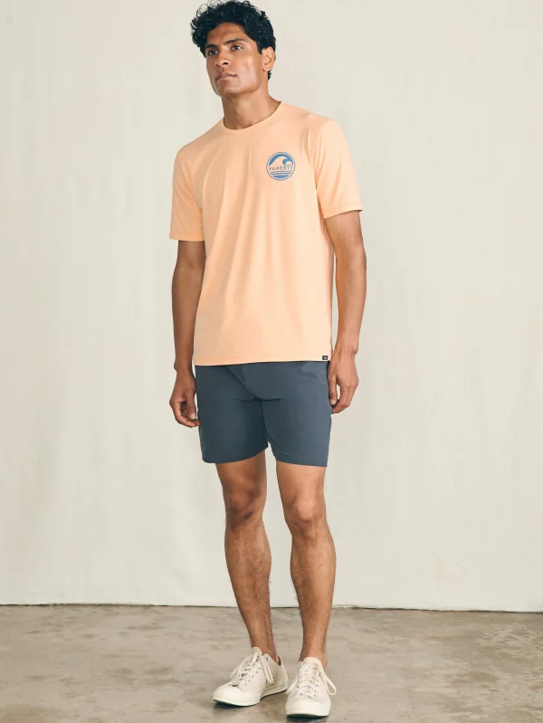 T-Shirts & Henleys | Faherty Brand Shorelite Short-Sleeve Tech Tee - Passion Peach