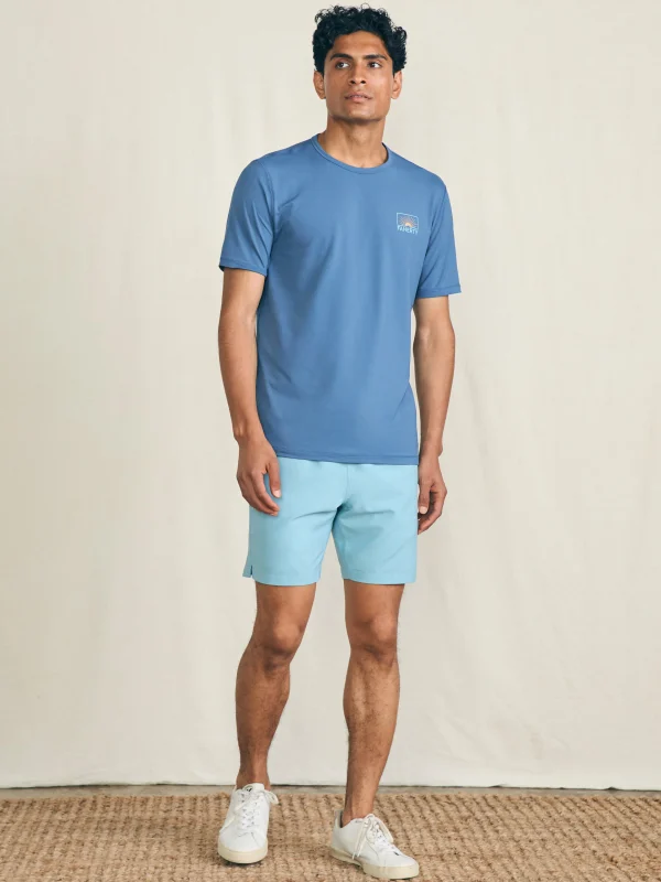 T-Shirts & Henleys | Faherty Brand Shorelite Short-Sleeve Tech Tee - Breaker Blue