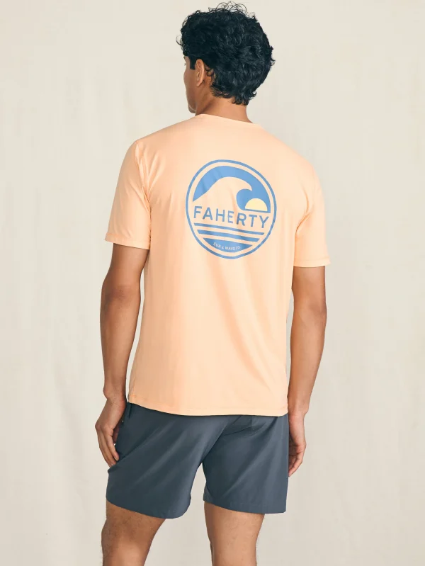 T-Shirts & Henleys | Faherty Brand Shorelite Short-Sleeve Tech Tee - Passion Peach