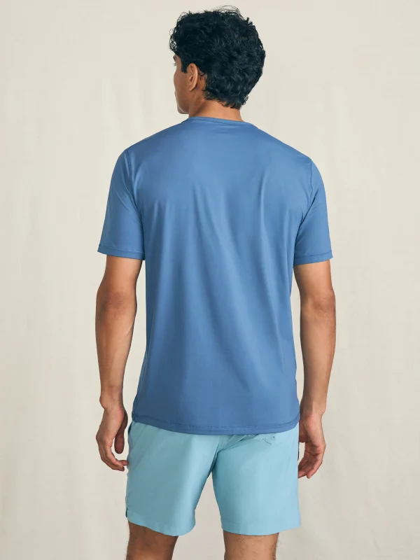 T-Shirts & Henleys | Faherty Brand Shorelite Short-Sleeve Tech Tee - Breaker Blue