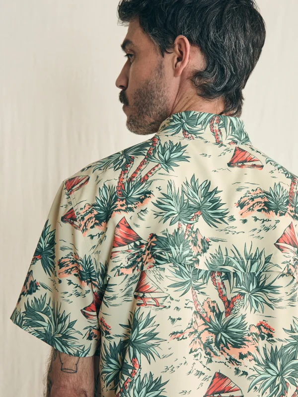 Shirts | Faherty Brand Shorelite Short-Sleeve Tech Shirt - Scenic Safari