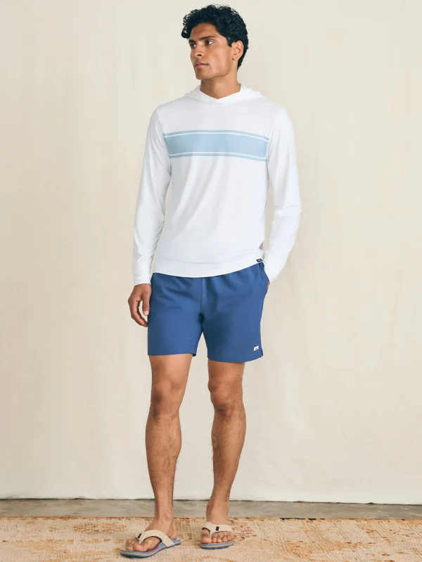 Hoodies & Sweatshirts | Faherty Brand Shorelite UPF Hoodie - White Surf Stripe