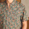 Shirts | Faherty Brand Short-Sleeve Breeze Shirt - Rose Turquoise Blossom