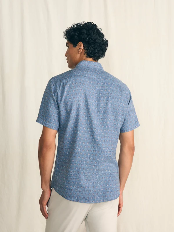 Shirts | Faherty Brand Short-Sleeve Breeze Shirt - Paradise Palm