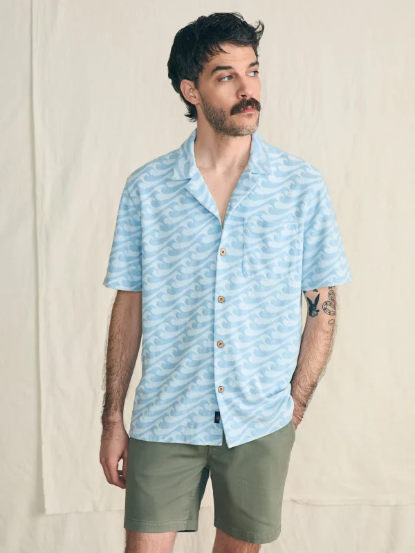 Shirts | Faherty Brand Short-Sleeve Cabana Towel Terry Shirt - Endless Peaks