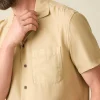 Shirts | Faherty Brand Short-Sleeve Getaway Camp Shirt - Safari Khaki