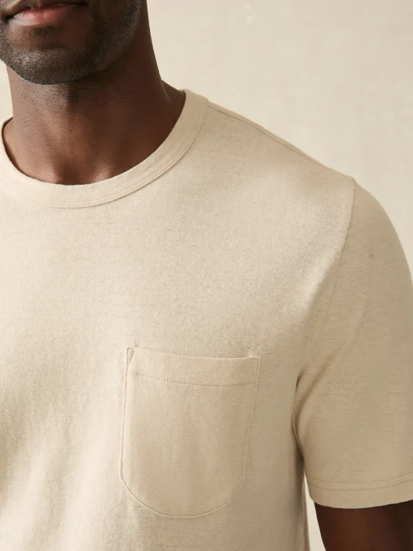 T-Shirts & Henleys | Faherty Brand Short-Sleeve Hemp Blend Tee - Dusty Ivory