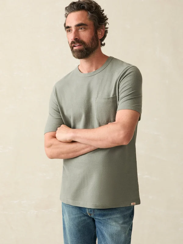 T-Shirts & Henleys | Faherty Brand Short-Sleeve Hemp Blend Tee - Olive Dusk