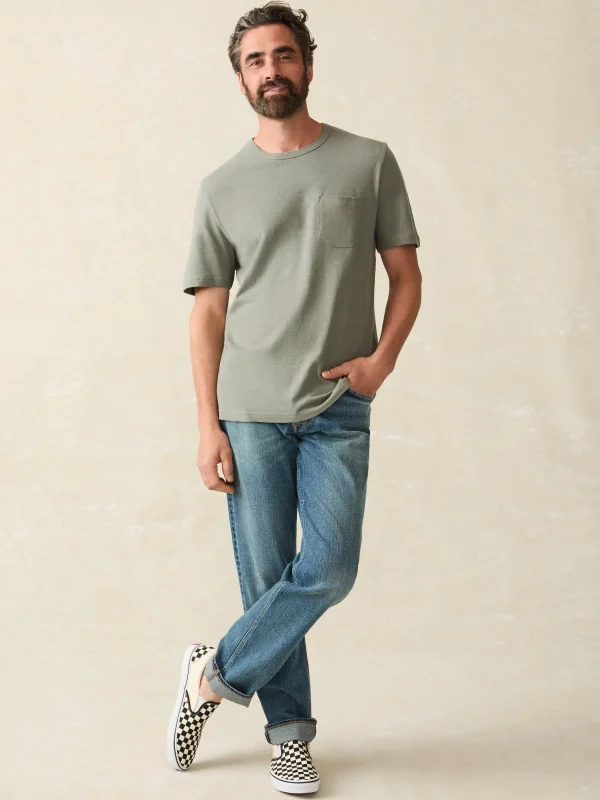 T-Shirts & Henleys | Faherty Brand Short-Sleeve Hemp Blend Tee - Olive Dusk